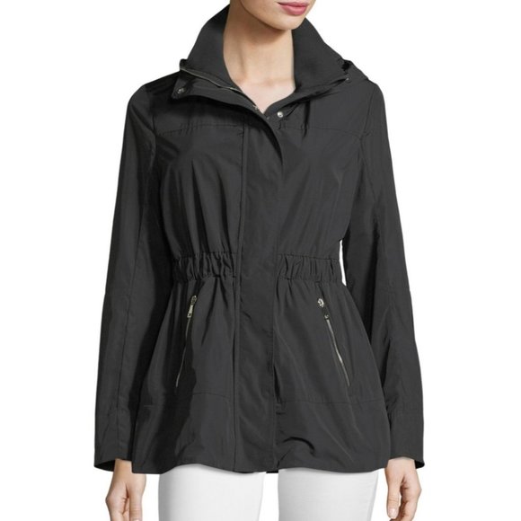 ZARA Navy Funnel Neck Anorak - Picture 8 of 9